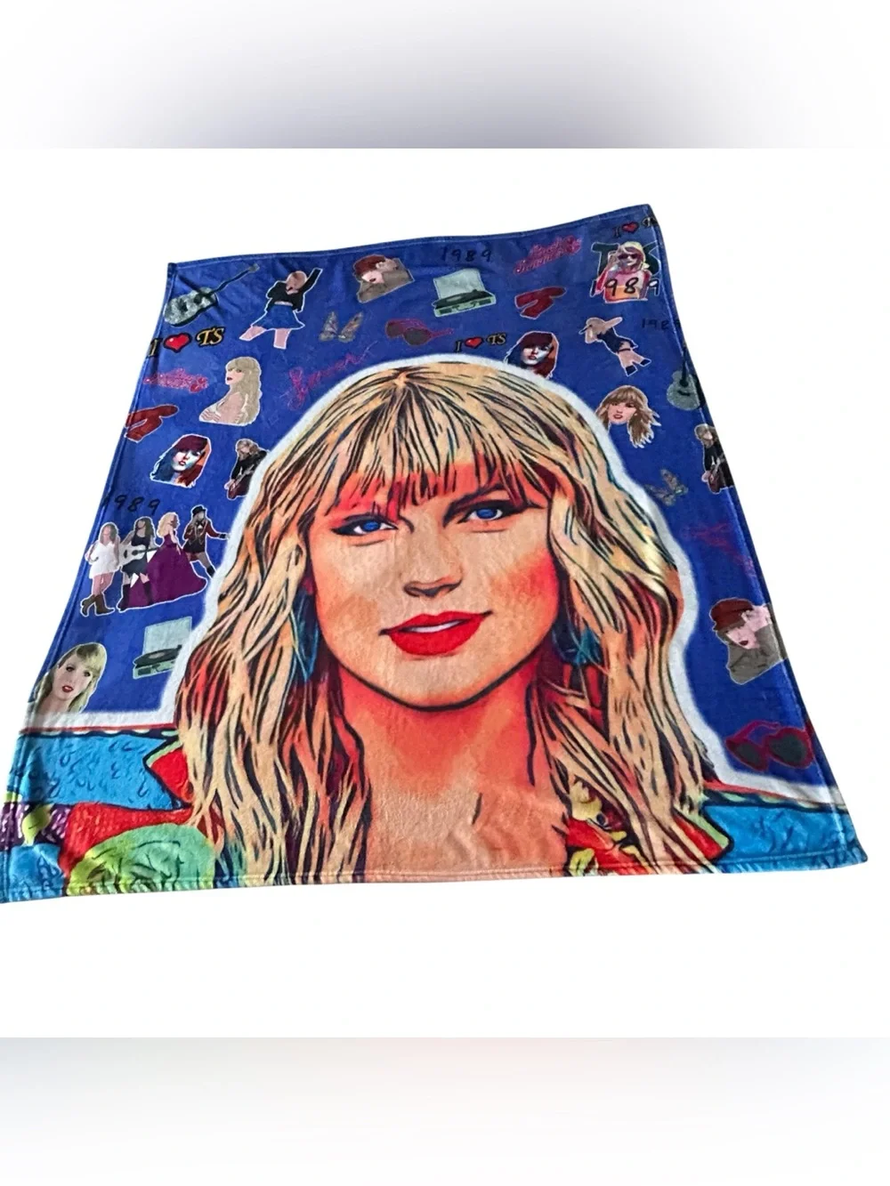 Swiftie Themed Plush Throw Blanket Cruel Summer Lover Songs 1989 Soft Cozy Music